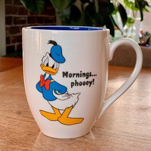 Disney Donald Duck Mug "Mornings... Phooey" by Hallmark Cards